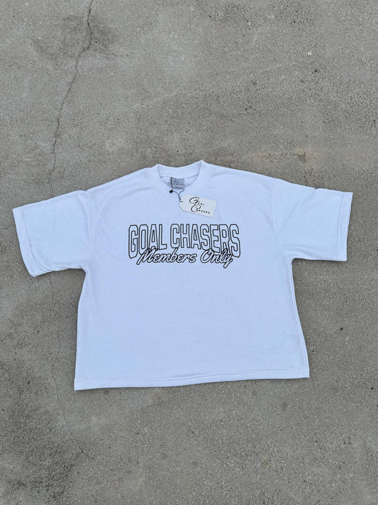 Goal Chasers Members Only Box Tees (White)