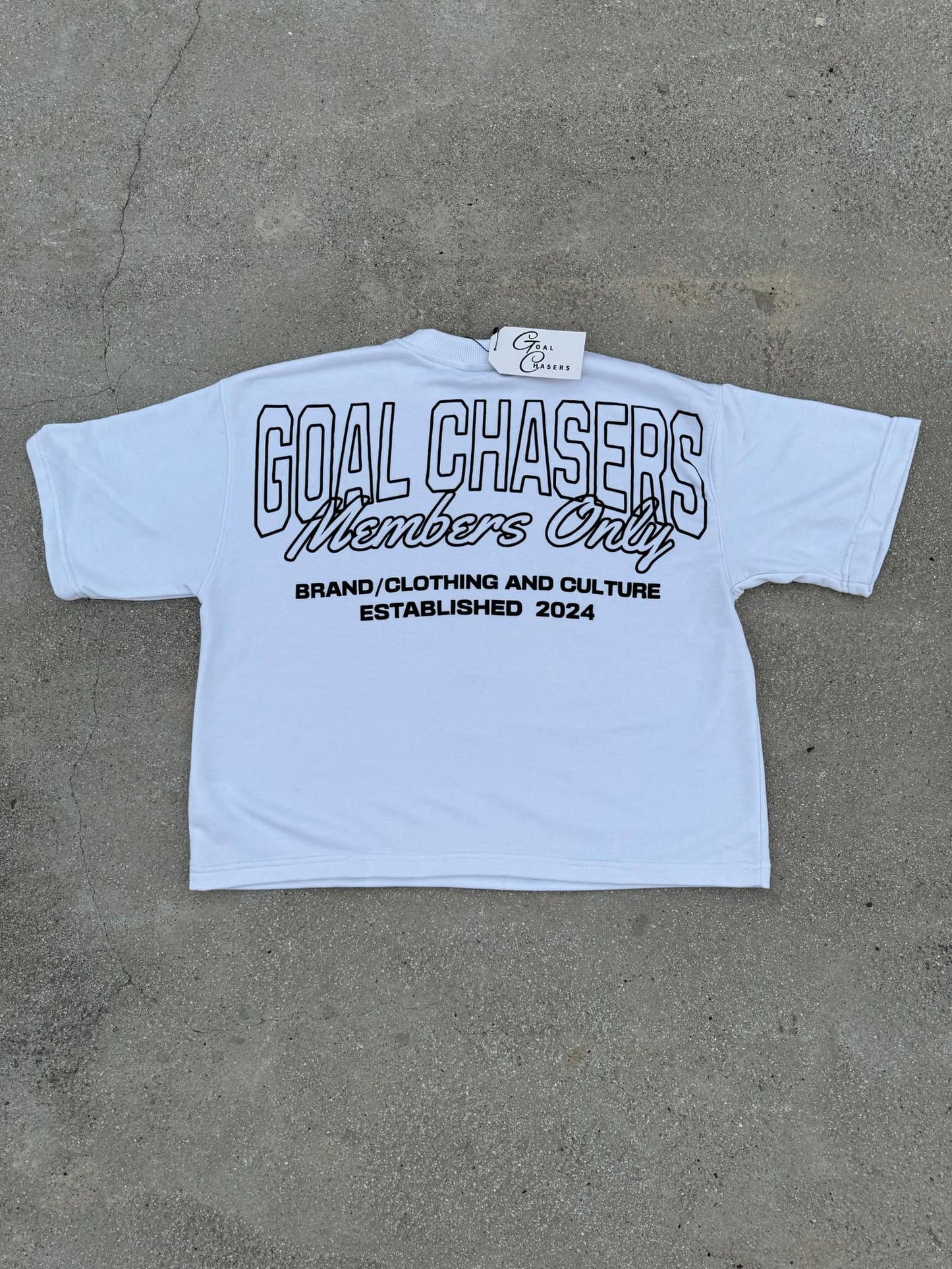 Goal Chasers Members Only Box Tees (White)