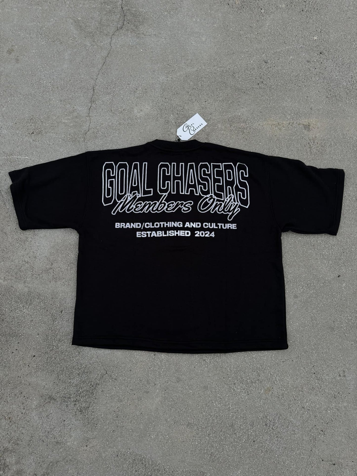 Goal Chasers Members Only Box Tees (Black)