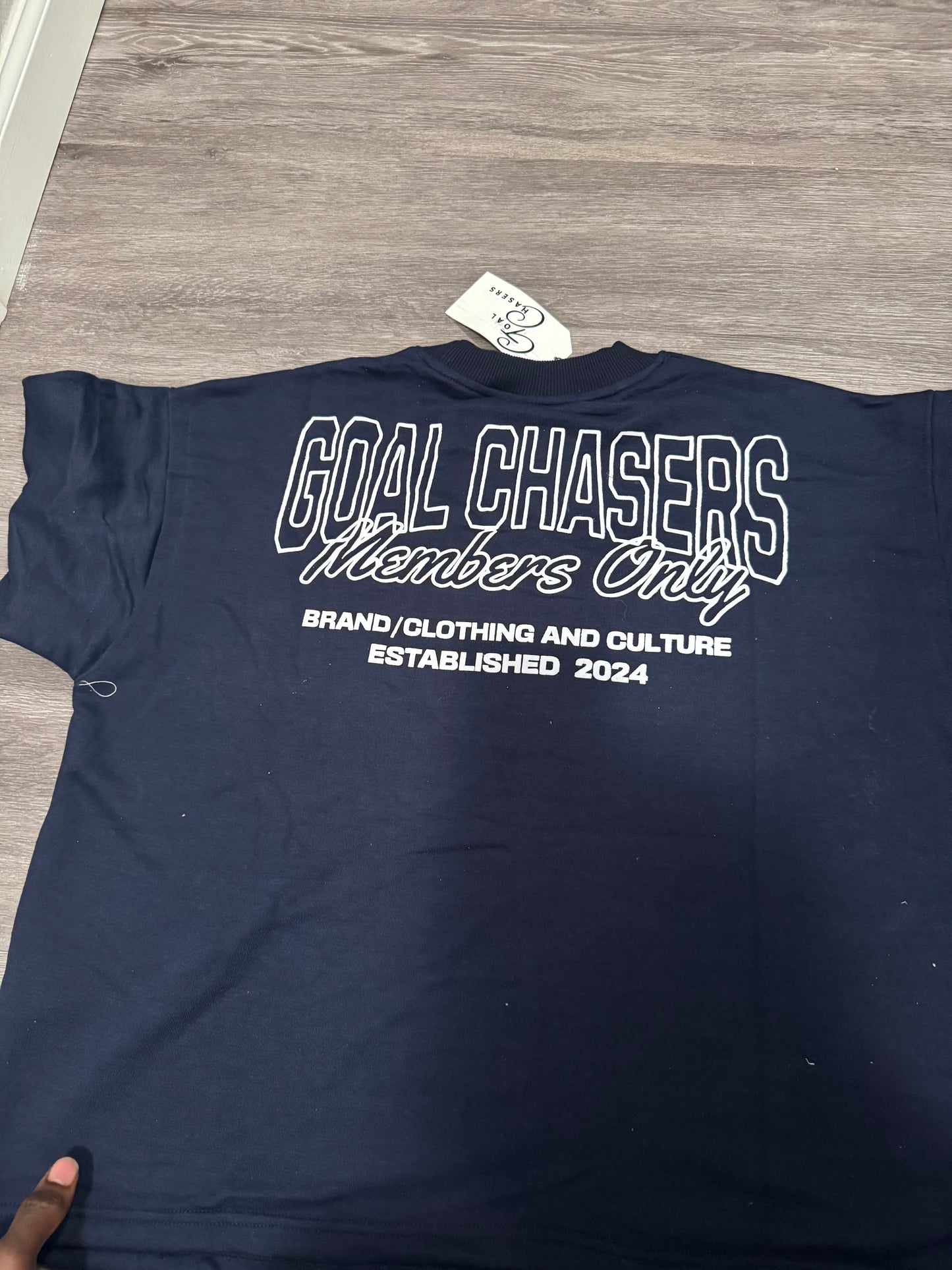 Goal Chasers Members Only Box Tee (Navy)